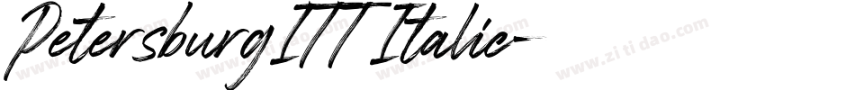 PetersburgITT Italic字体转换